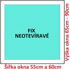Plastov okna FIX SOFT rka 55 a 60cm x vka 65-90cm